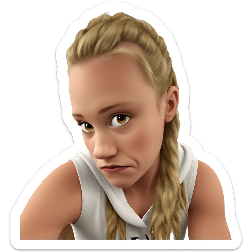 realistic portrait of a boy sticker