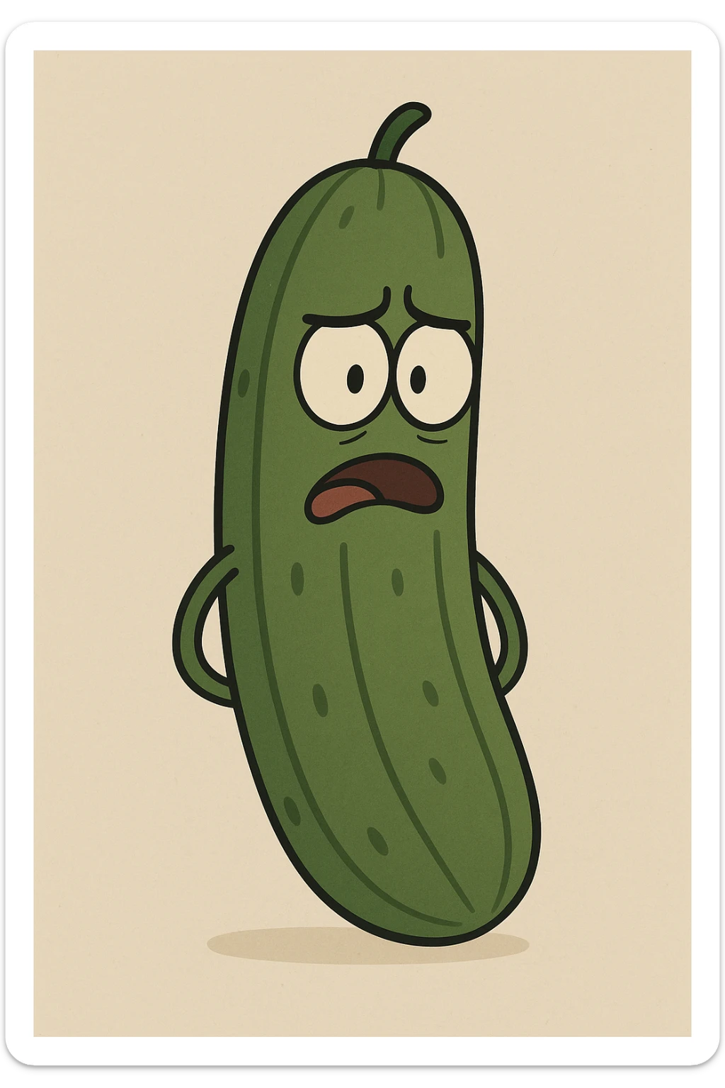 Cucumber sticker