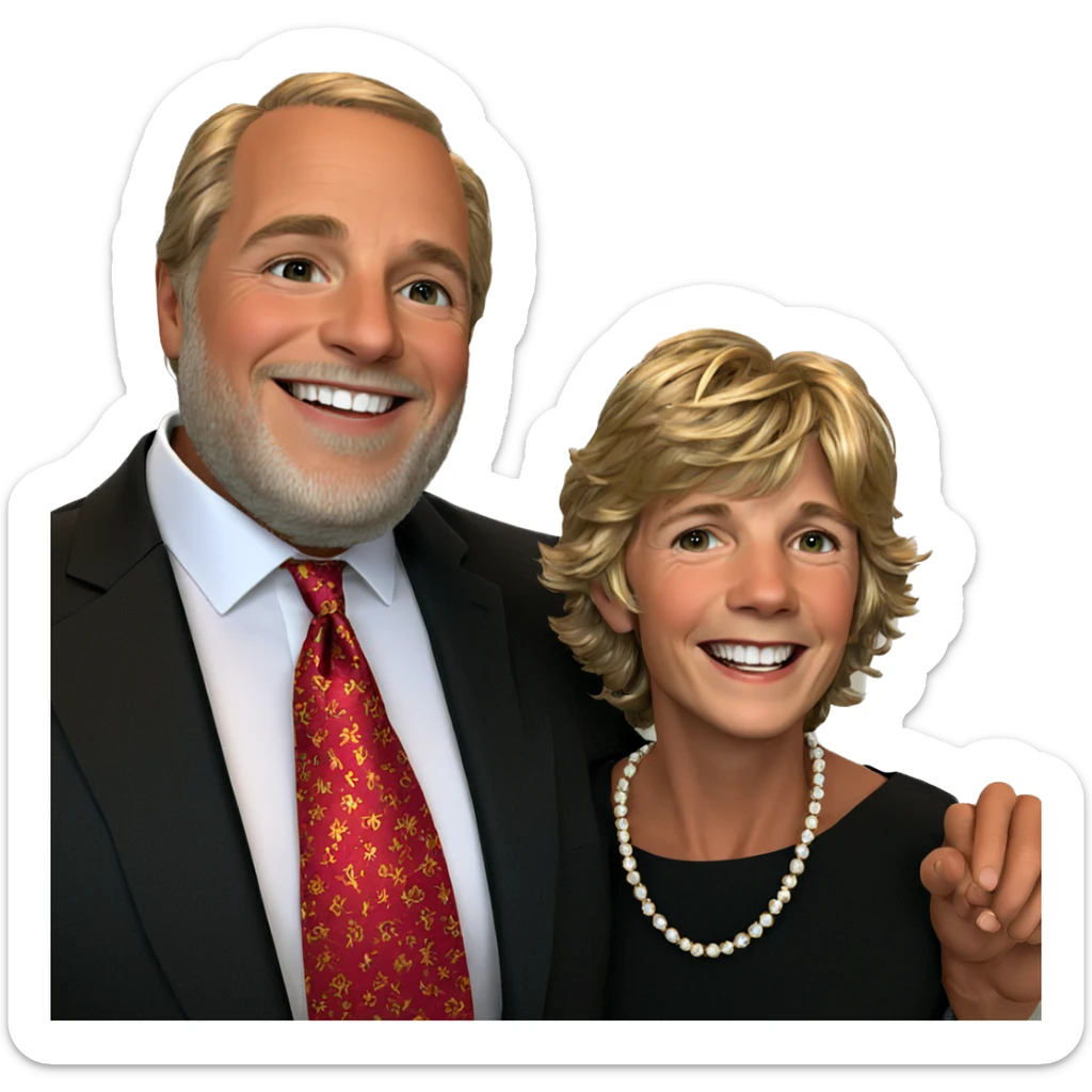 smiling boys in formal attire sticker