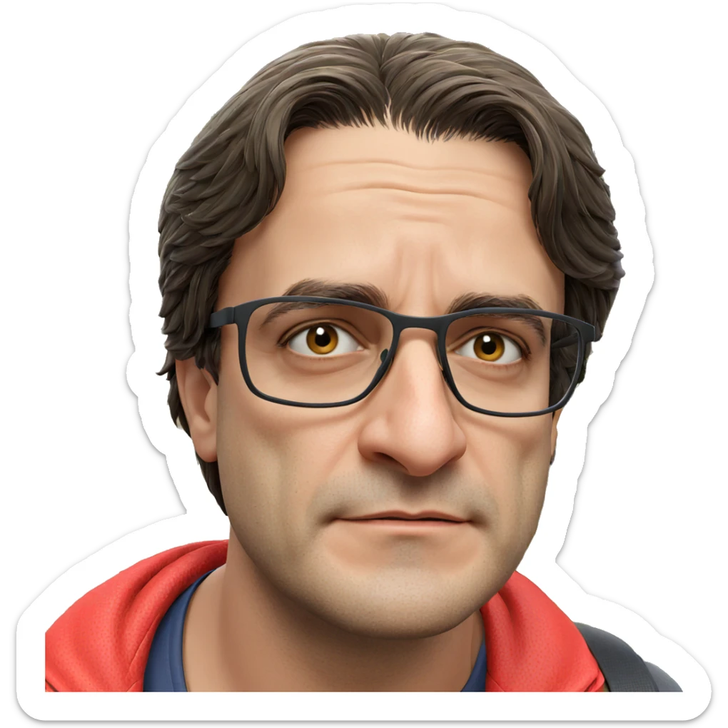 outdoor portrait of a boy sticker