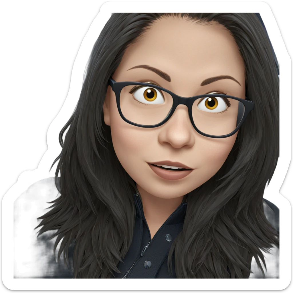 girl in car interior sticker