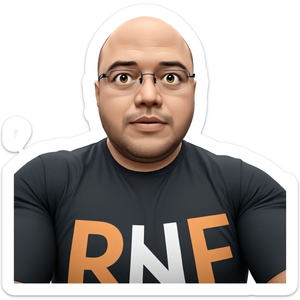 muscular boy in black shirt sticker