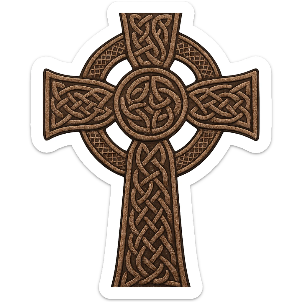 Celtic cross sticker