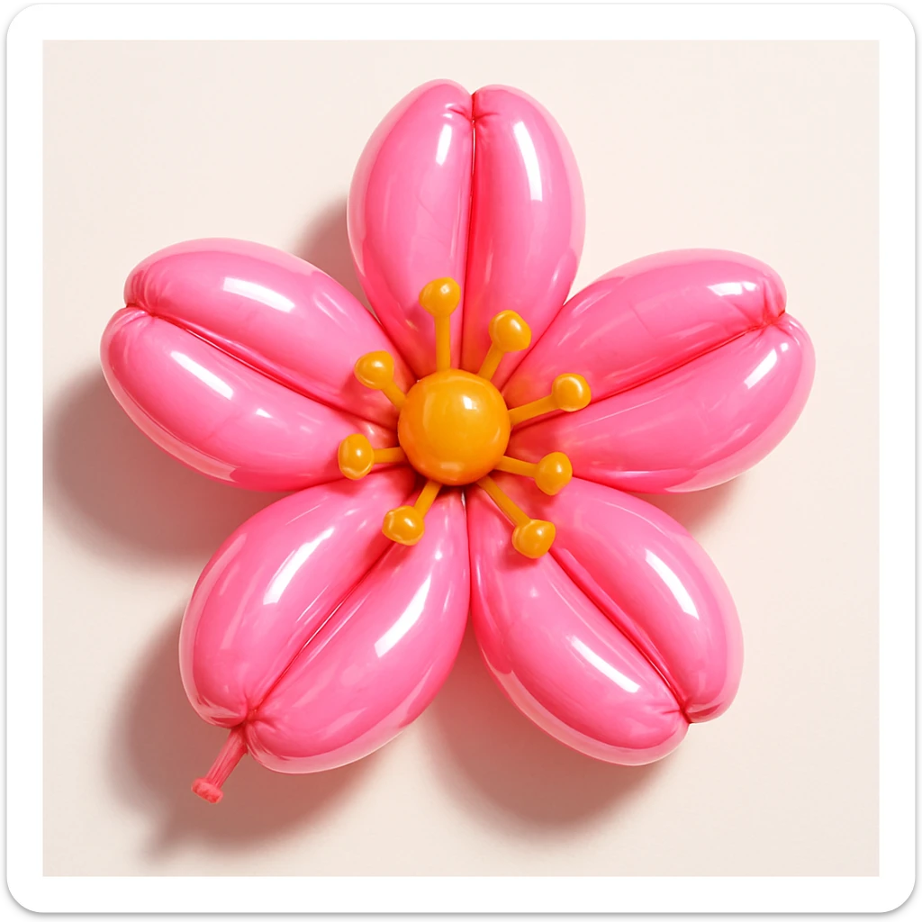 sakura cherry blossom, balloon style sticker