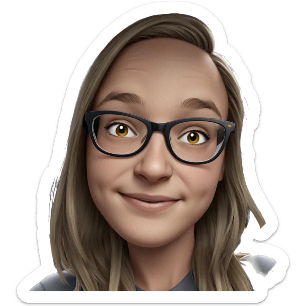 smiling girl in car interior sticker