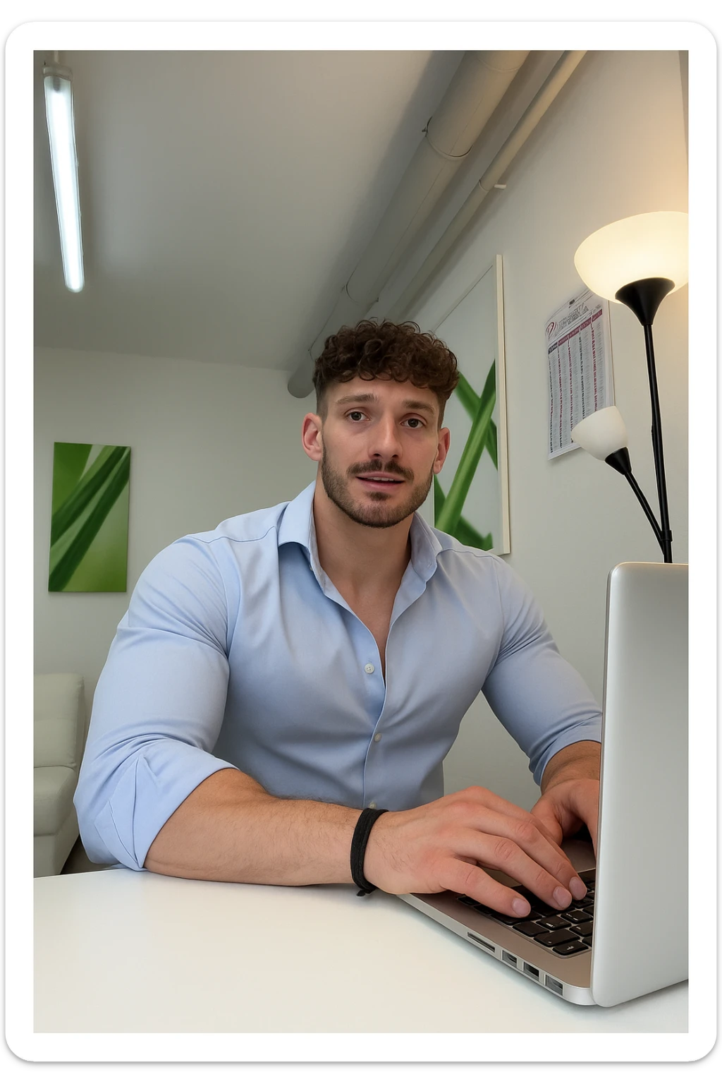 Uomo che sfrutta un timing di nutrienti per mangiare più carbo post workout sticker