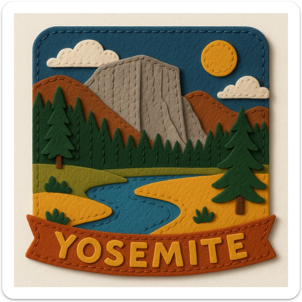 yosemite national park sticker
