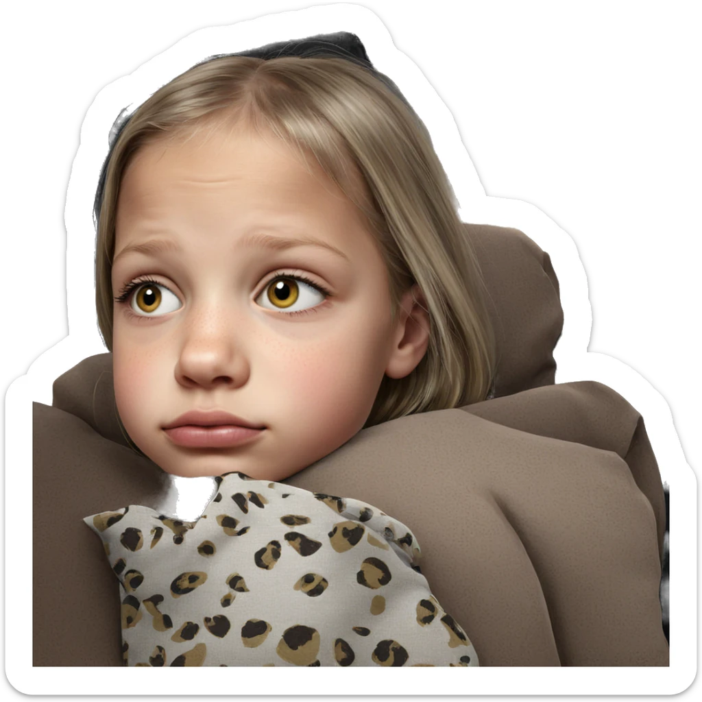 realistic fine art girl sticker