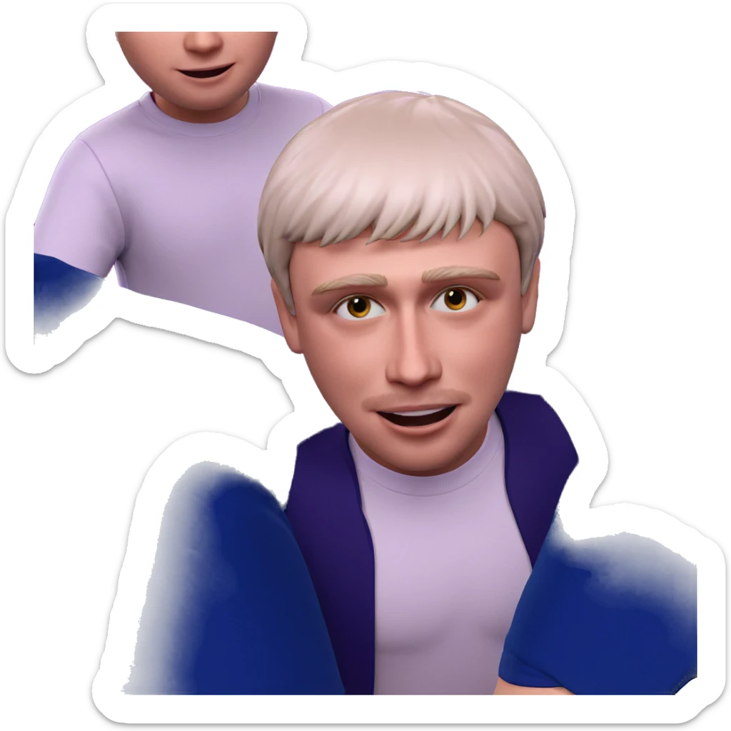 happy gathering with friends sticker