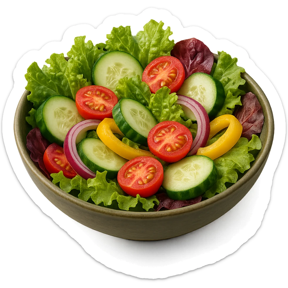 BOWL DI INSALATA,  iperrealistico 4k sticker