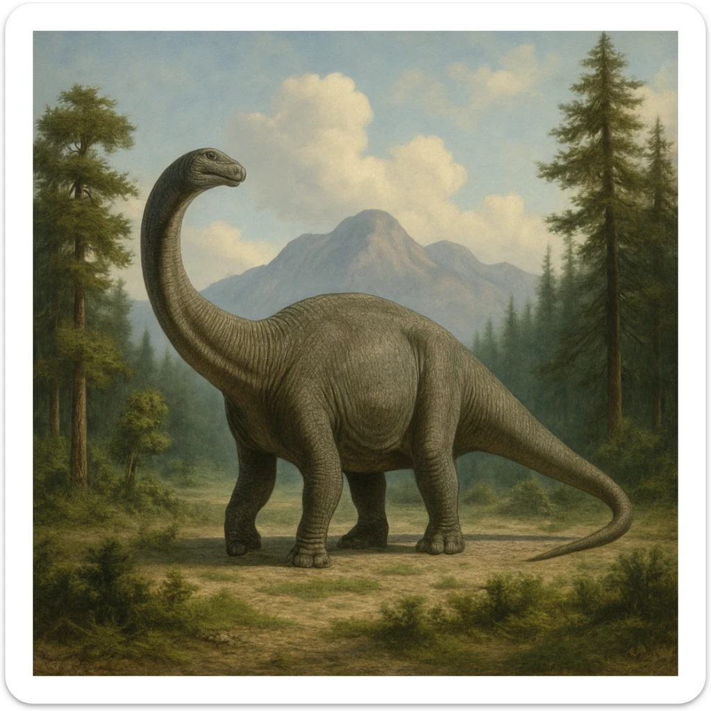 Brontosaurus sticker