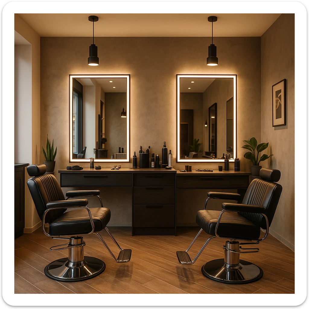 sartarosh xonani zamonaviy roq bulsin sticker