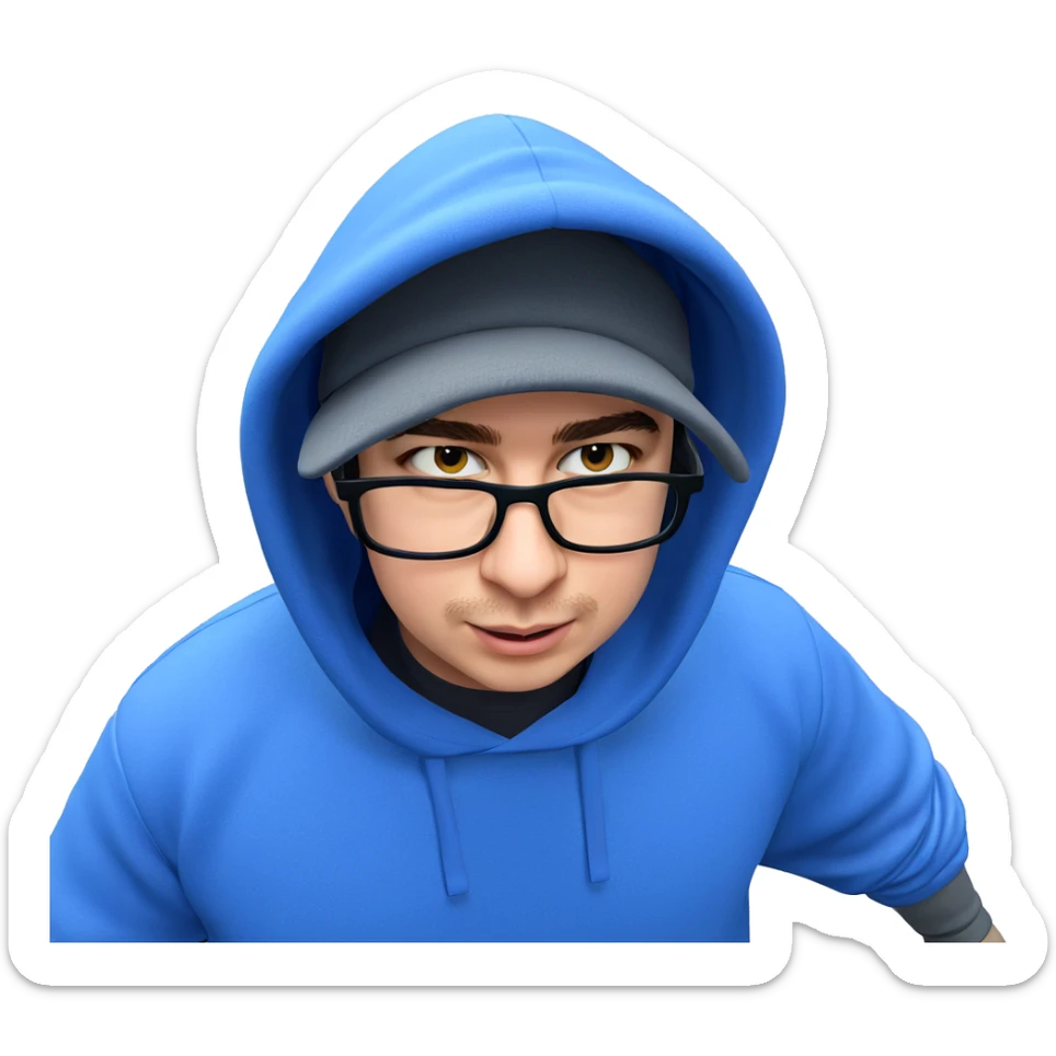 boys in hoodies by tree sticker