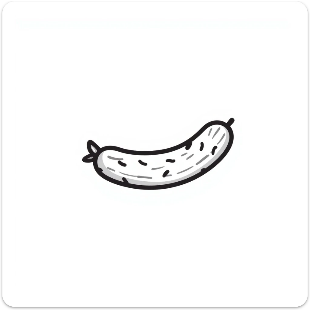 Cucumber sticker