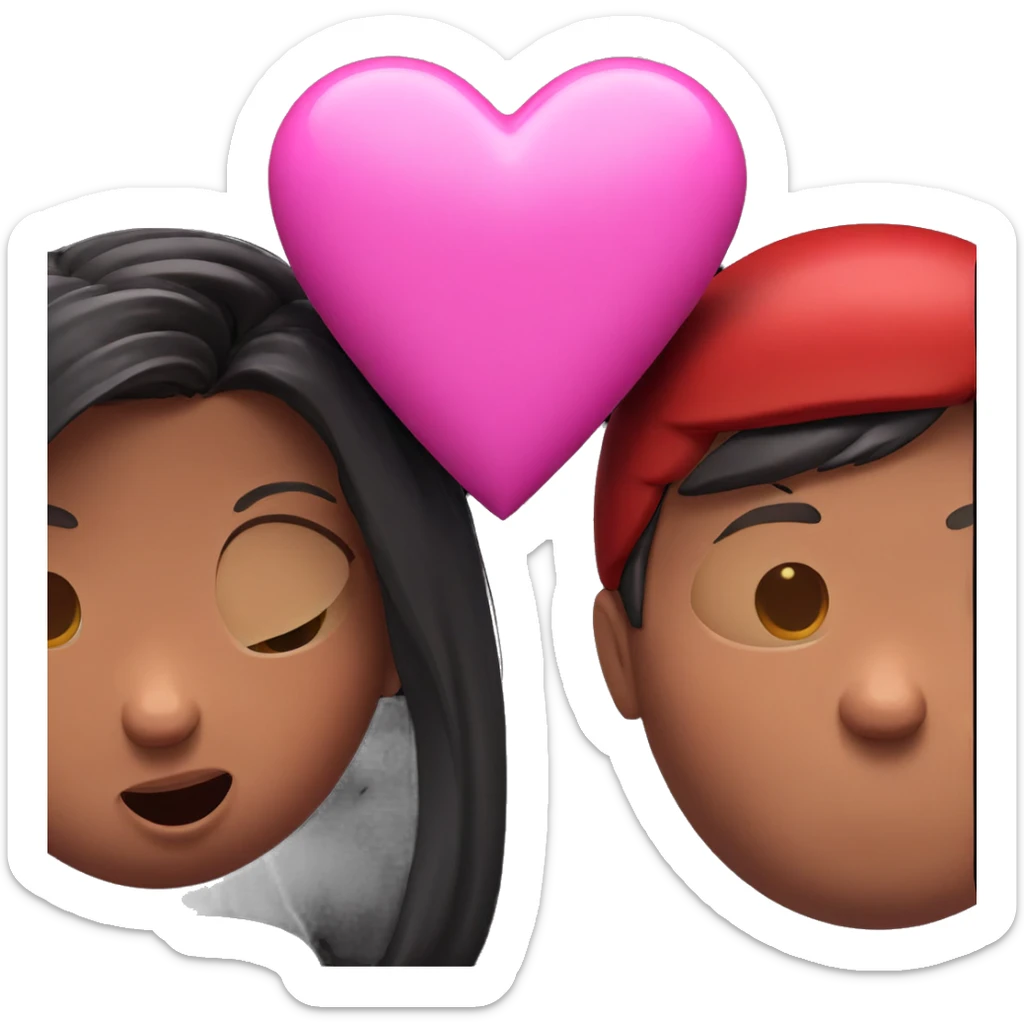 two hearts in the dark sticker