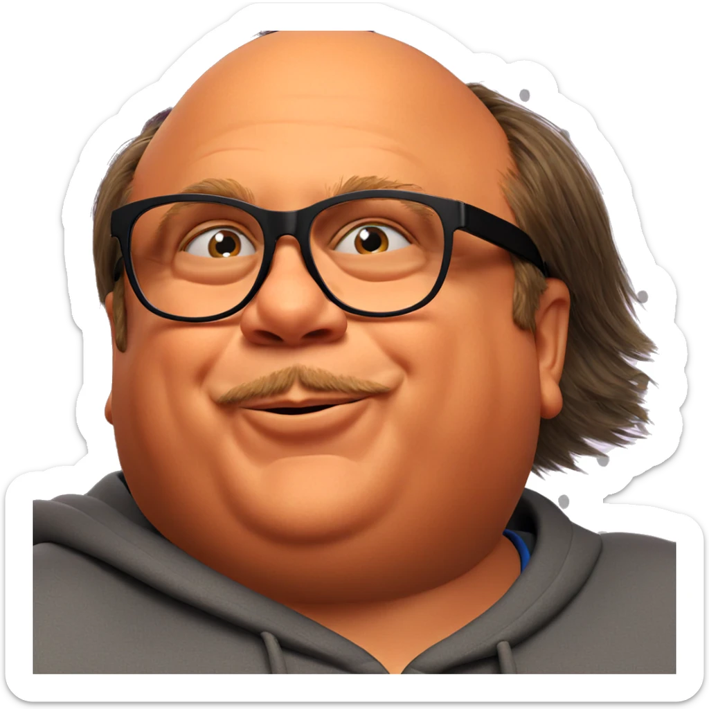 smiling boy in glasses portrait sticker