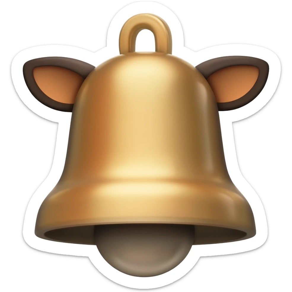 cow bell sticker