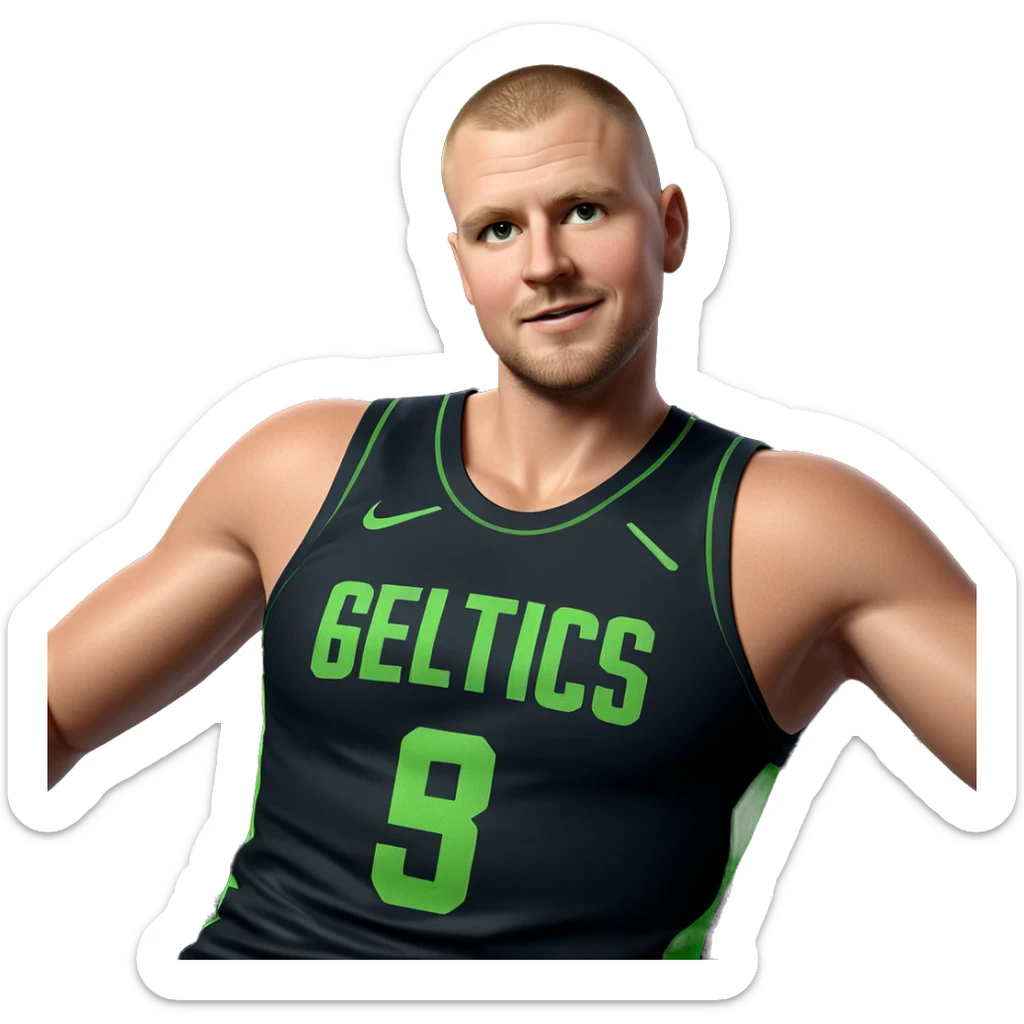 confident boy in sportswear sticker