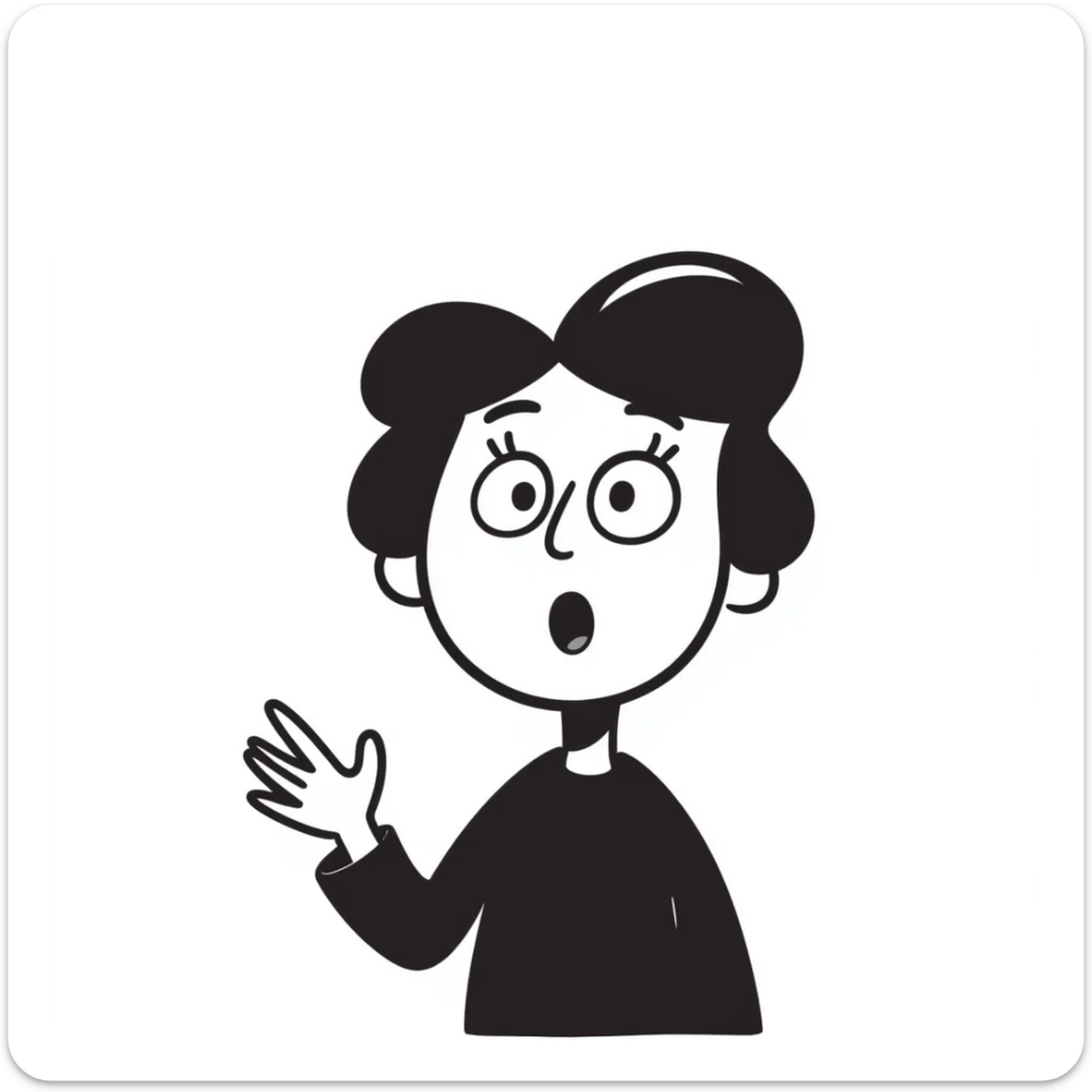 shocked pale face sticker