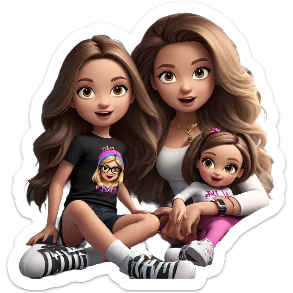 girl gang indoor fun sticker