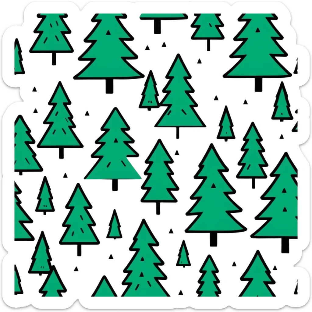 A blue and purple sky and put snow on my Christmas trees and make her be reindeer sticker