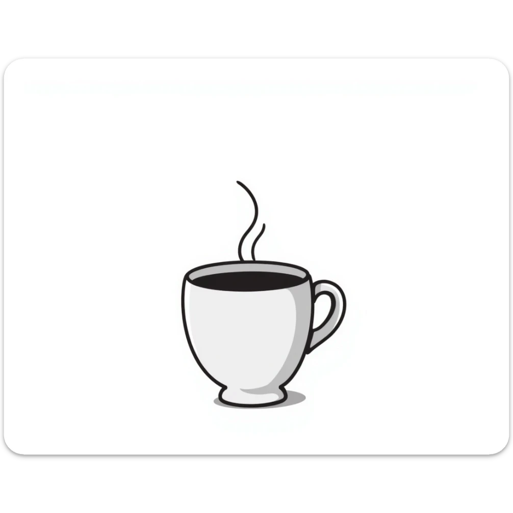 a cup of tea with steam in pastel colors dd9fb0 ffc6d3 a3bfc9 c4bee2 f1b091, hand-drawn doodle style sticker