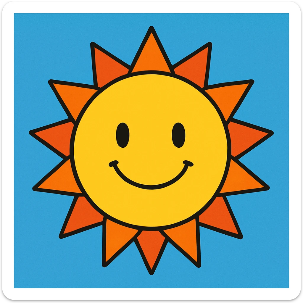 sun sticker