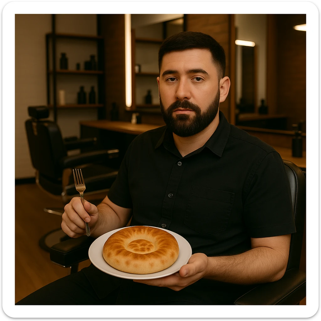 birinchidagi odamni yuziga 2 rasmdagi odamga uxshatib chizib bergin xuddu shunday non yen utirganini sticker