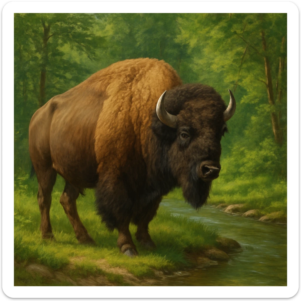 Bison sticker