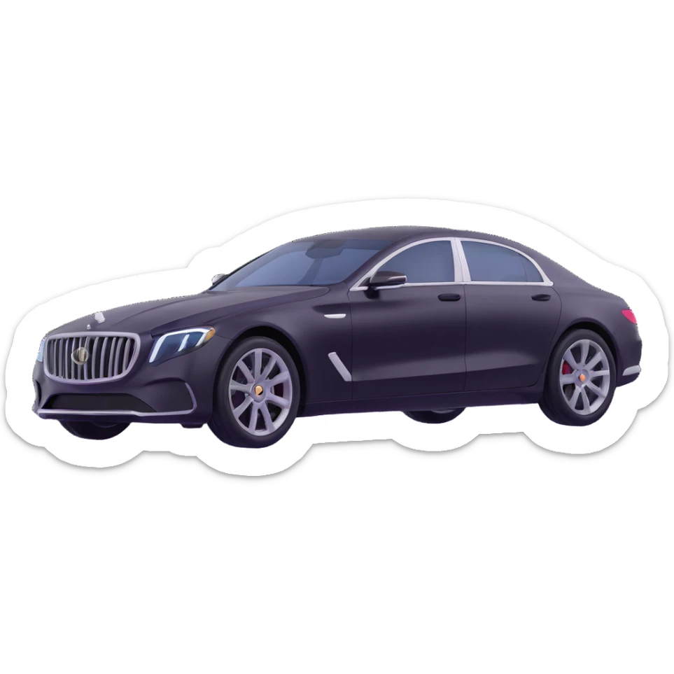 luxury car with a transparent film covering it, elegant and minimal, premium look sticker