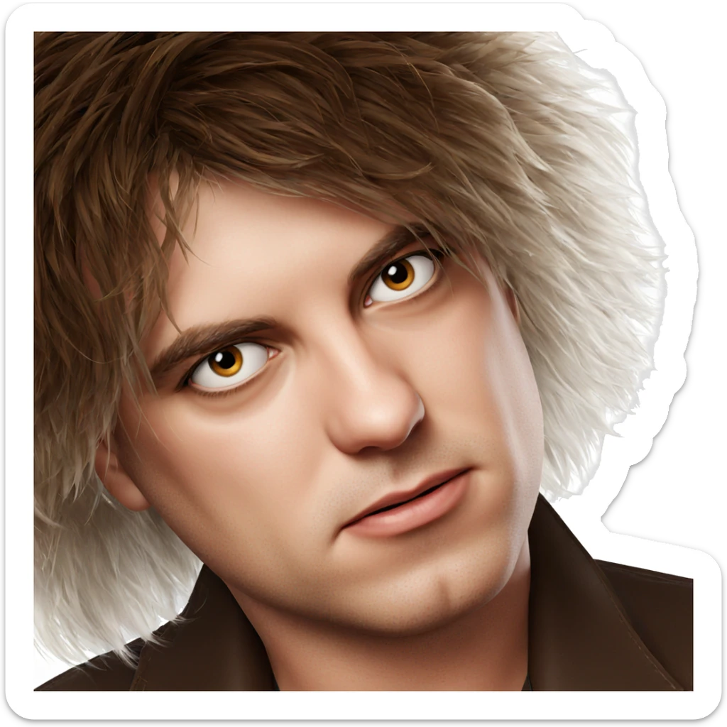 girl and boy portrait sticker