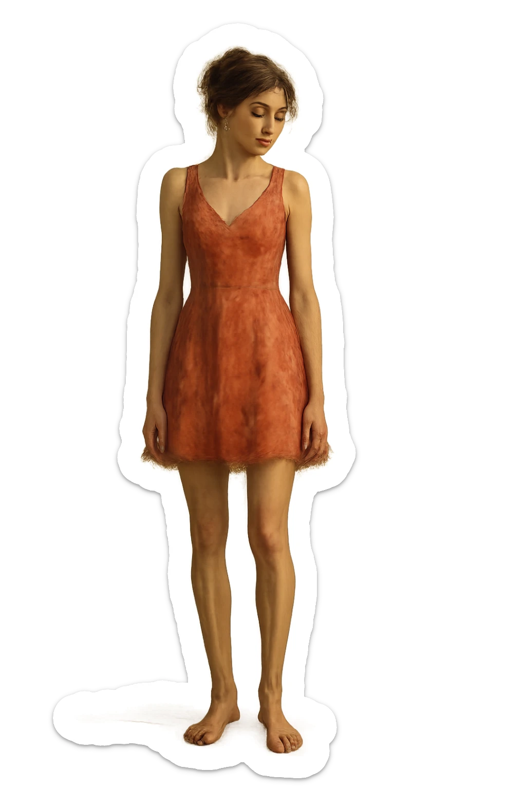 Donna con gambe snelle sticker