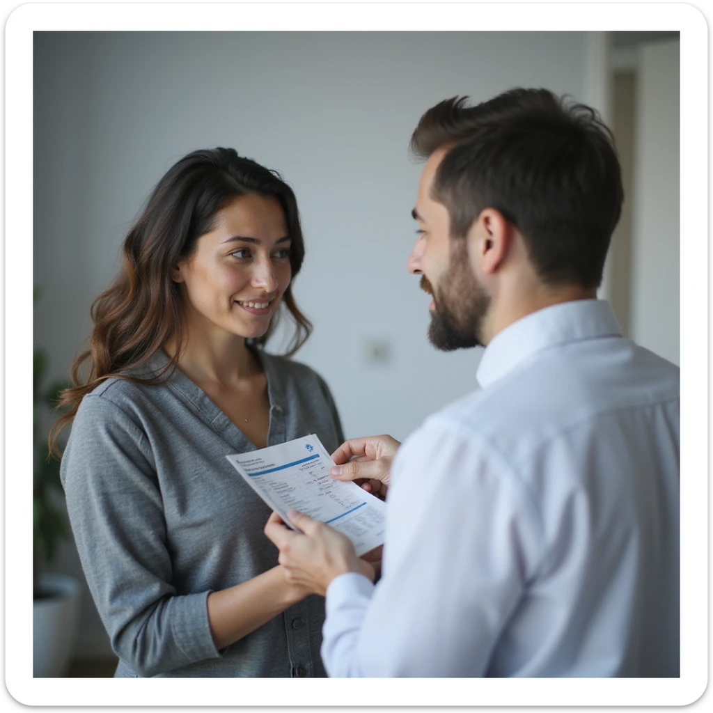 realistic image of a woman consulting a doctor before taking a supplement, clinical environment, doctor showing analysis results indicating a deficiency, professional atmosphere, realistic details sticker