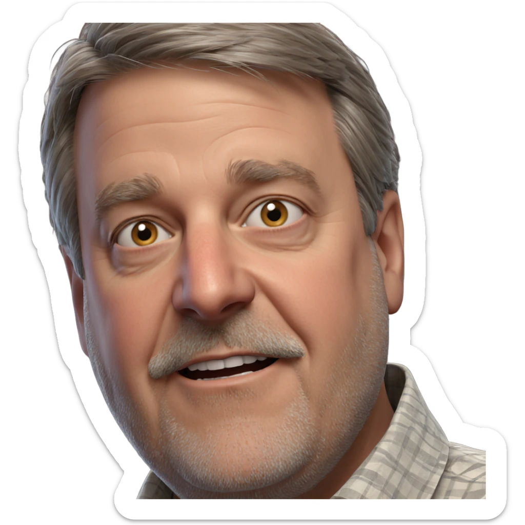 old man portrait looking at viewer sticker