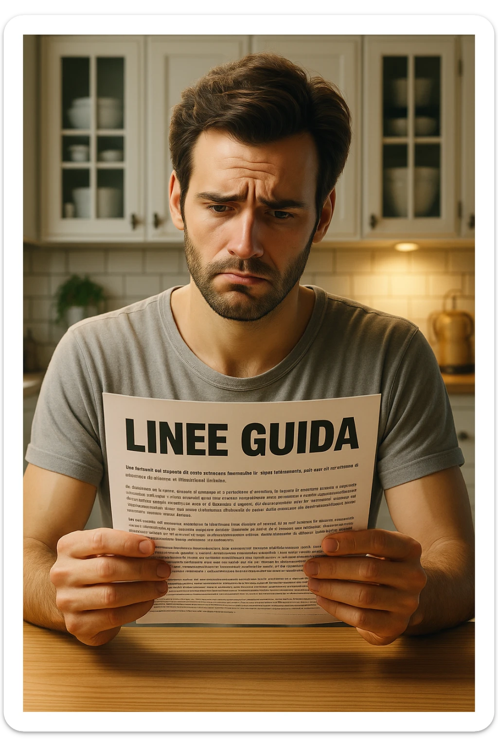 FALLA IDENTICA A QUESTA MA SUL FOGLIO SCRIVI "LINEE GUIDA" IN ITALIANO sticker