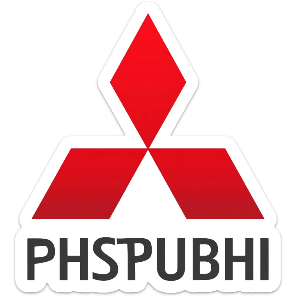 mitsubishi logo sticker