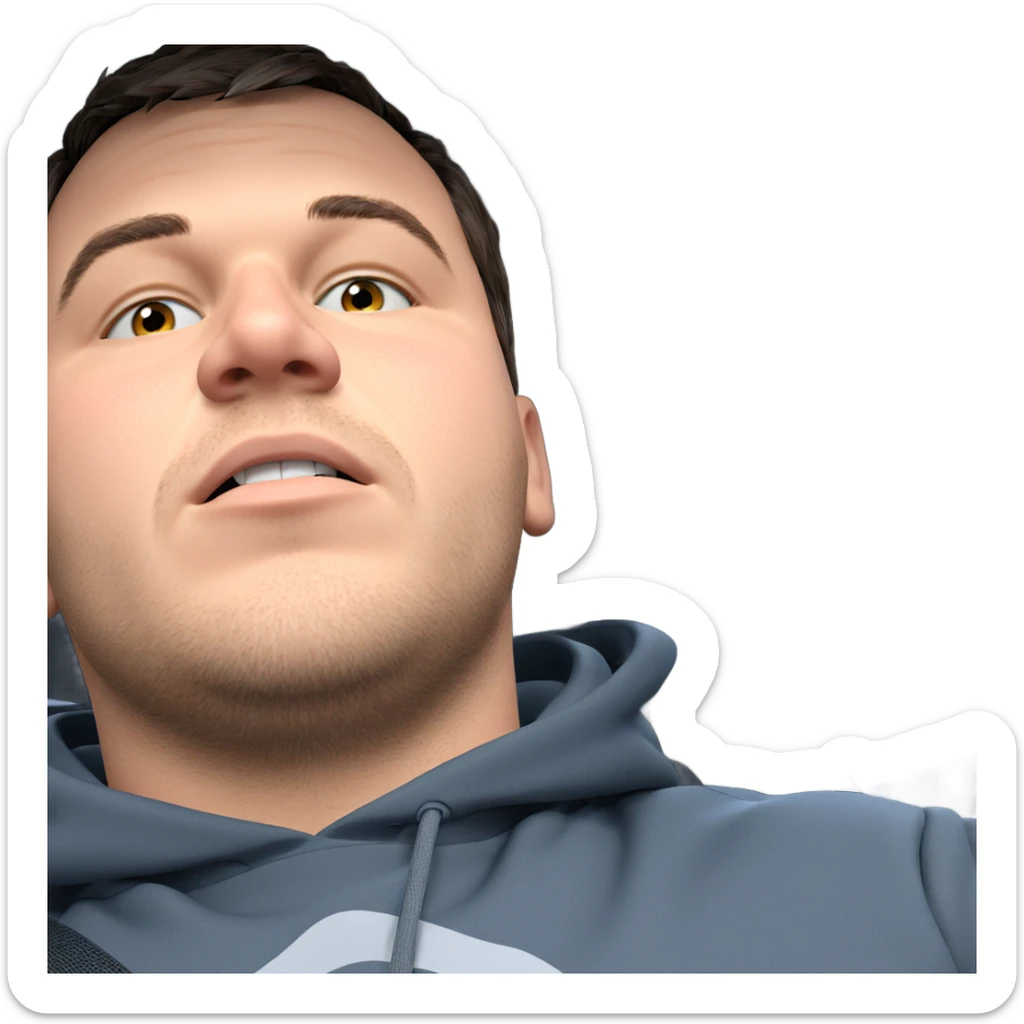 thinking in the car sticker