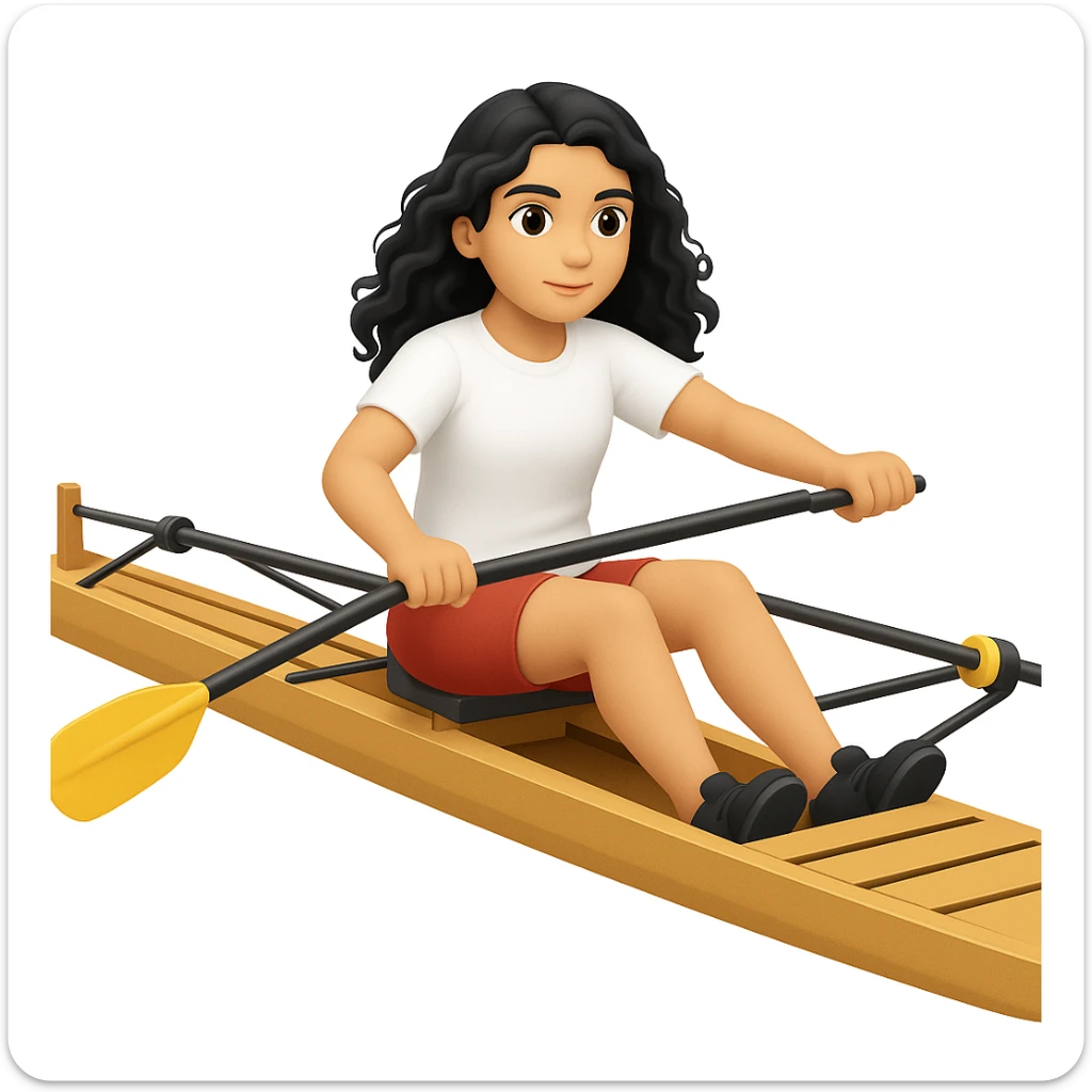 Make the girl's outfit red shorts and a white short-sleeved t-shirt in the style of apple style emojis sticker