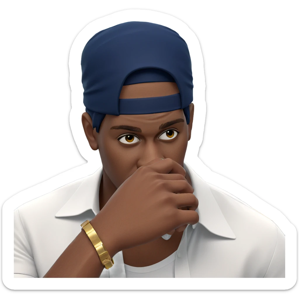 stylish male in white shirt sticker