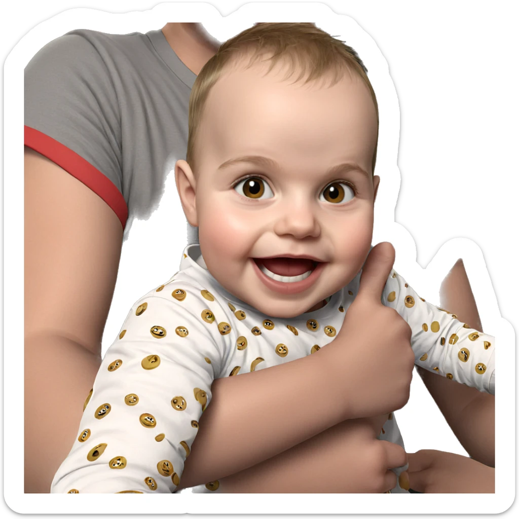 boys in playful expression sticker