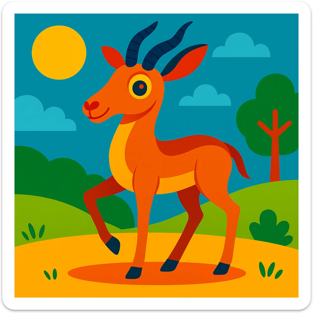 Gazelle sticker