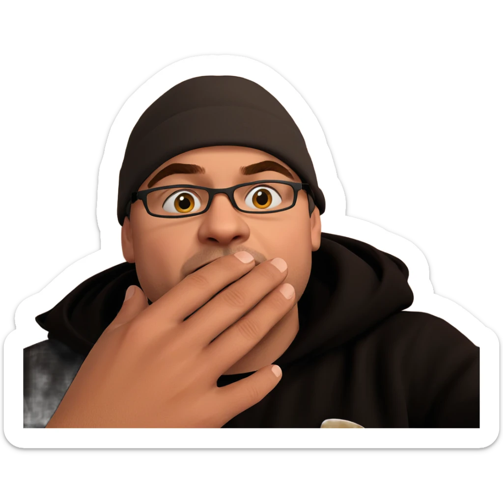 stylish boy in accessories sticker