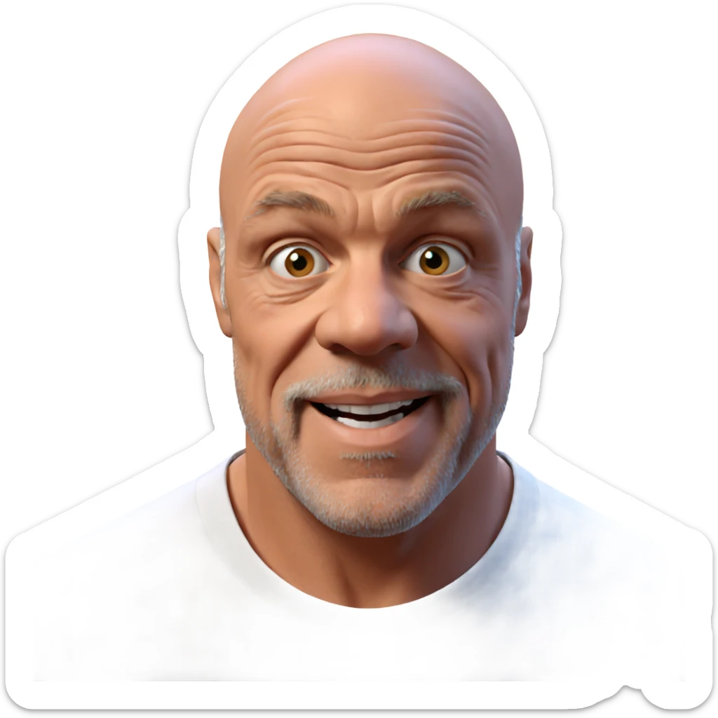 portrait of an old man sticker