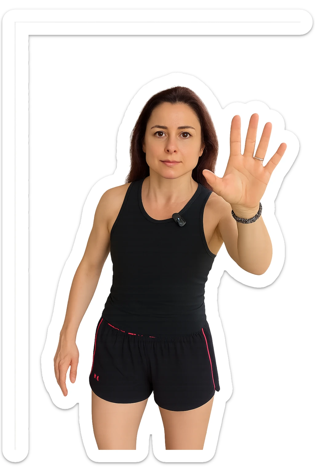 Donna senza cellulite grazie alla sua infiammazione sistemica bassa sticker