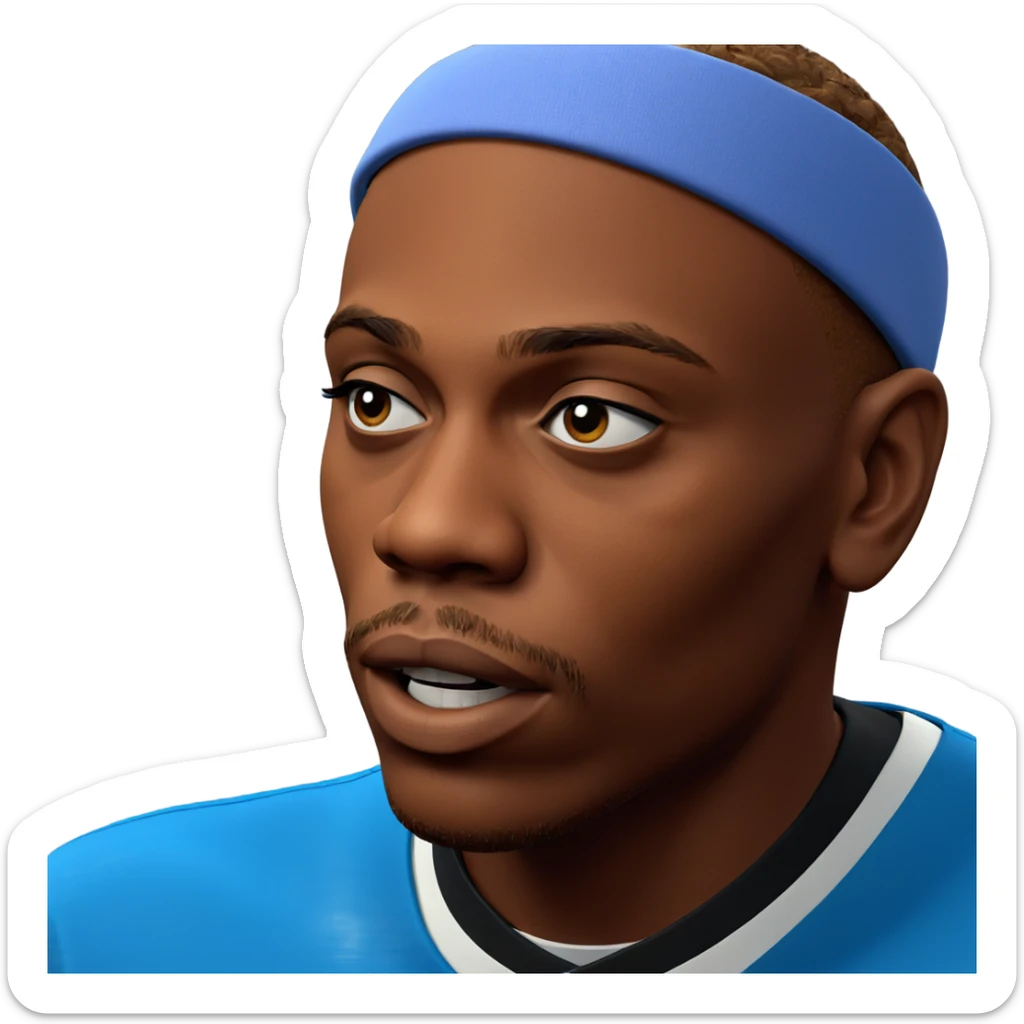 portrait of a stylish man sticker