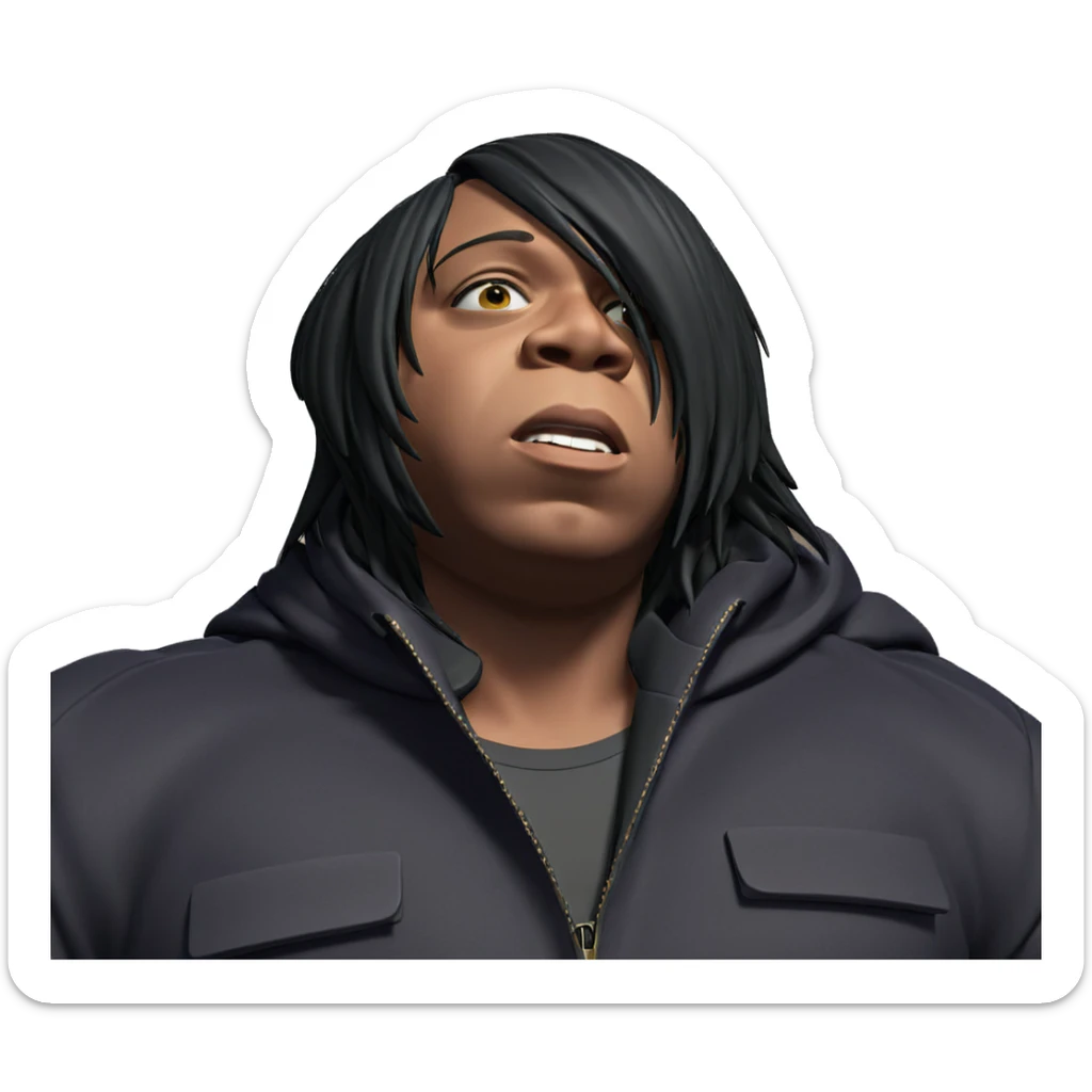 mysterious boy in jacket sticker