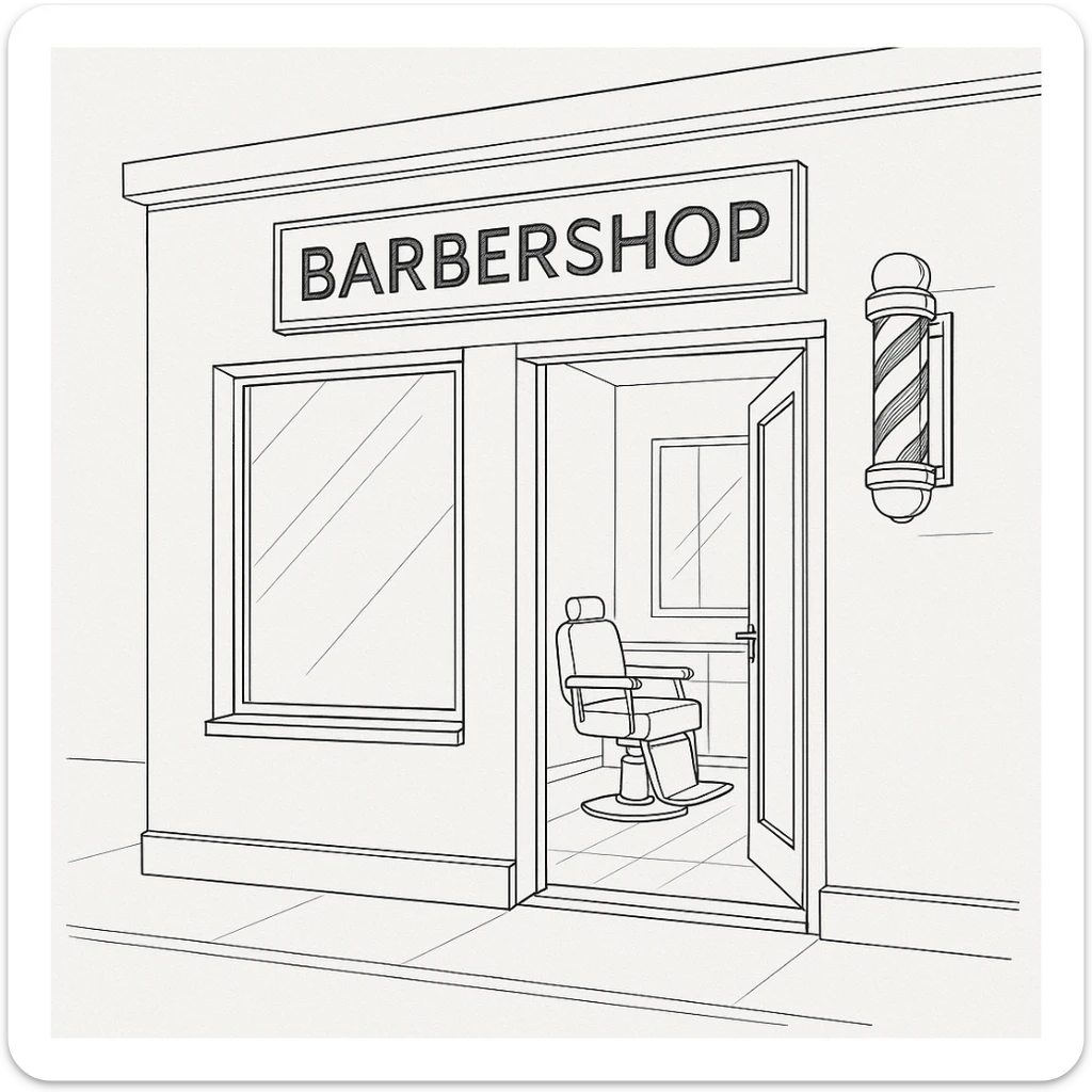 endi menga brohouse sartarish xonasini tashqaridan chizib ber eshigi ochiq bulsin faqat sticker