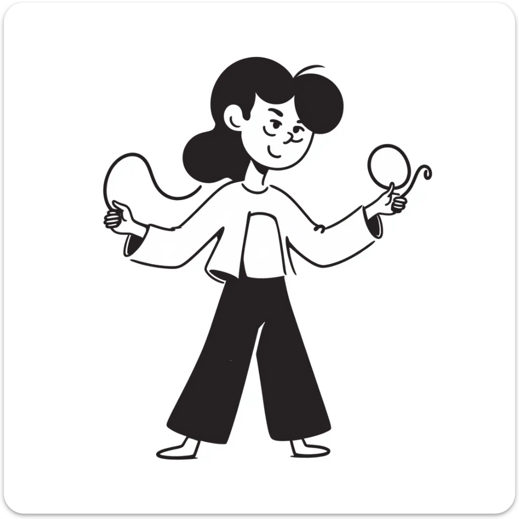 girl in a top up to her belly button twirls a lasso in her hands sticker