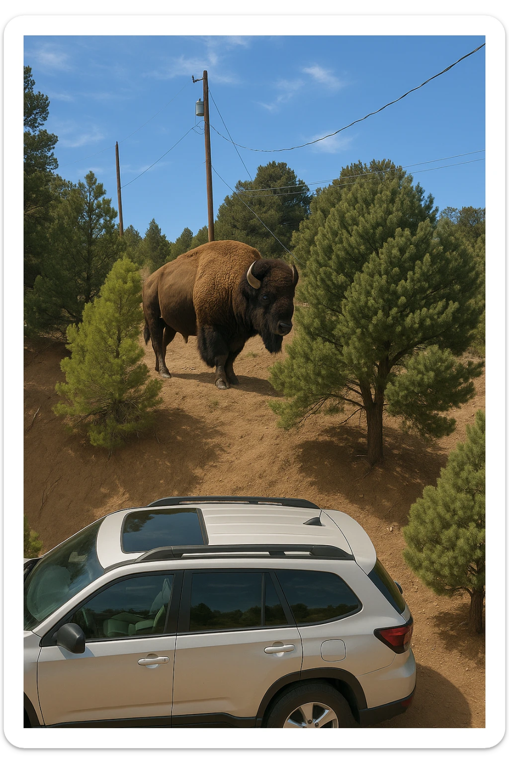 Bison sticker