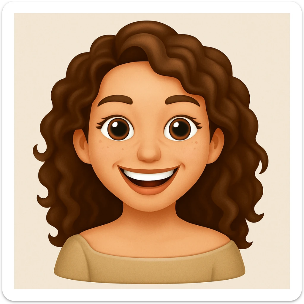 turn the second man in emoji style of the 1st image, match the facial features and match dressing style of the 2nd image, she is having open shoulders  sticker